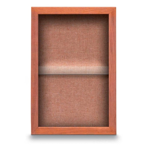 United Visual Products Indoor Enclosed Combo Board, 48"x36", Black Frame/Black & Pearl UVCB4836B-BLACK-PEARL - main